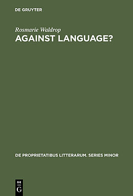 E-Book (pdf) Against Language? von Rosmarie Waldrop
