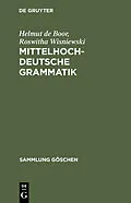 PDF Mittelhochdeutsche Grammatik von Helmut de Boor, Roswitha Wisniewski
