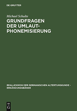 E-Book (pdf) Grundfragen der Umlautphonemisierung von Michael Schulte