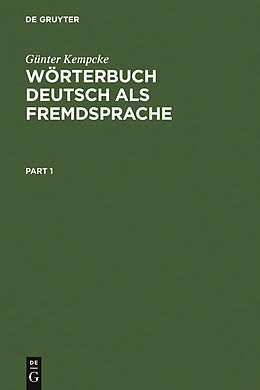 E-Book (pdf) Wörterbuch Deutsch als Fremdsprache von Günter Kempcke