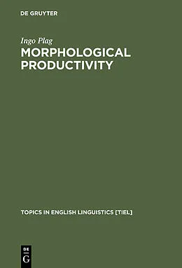PDF Morphological Productivity von Ingo Plag