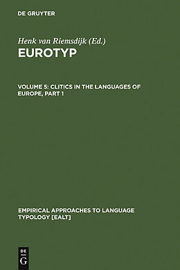 eBook (pdf) Clitics in the Languages of Europe de 