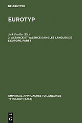 eBook (pdf) Eurotyp / Actance et Valence dans les Langues de l'Europe de 