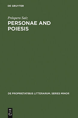 E-Book (pdf) Personae and Poiesis von Próspero Saíz