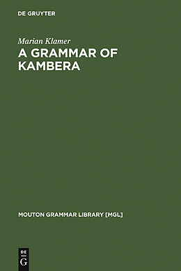 eBook (pdf) A Grammar of Kambera de Marian Klamer