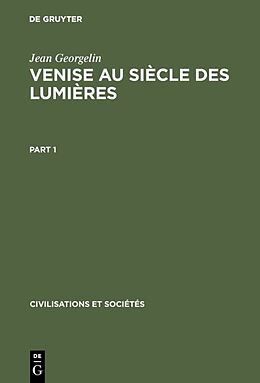 eBook (pdf) Venise au siècle des lumières de Jean Georgelin