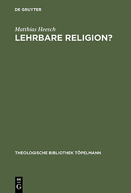 E-Book (pdf) Lehrbare Religion? von Matthias Heesch