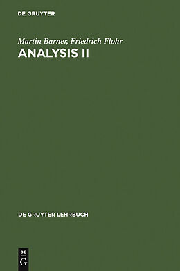 E-Book (pdf) Martin Barner; Friedrich Flohr: Analysis / Analysis II von Martin Barner, Friedrich Flohr