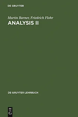 PDF Analysis II von Martin Barner, Friedrich Flohr