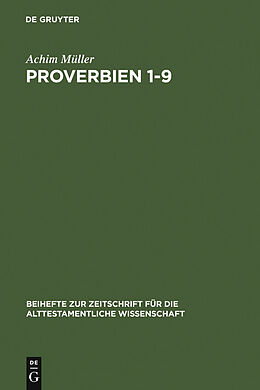 E-Book (pdf) Proverbien 1-9 von Achim Müller