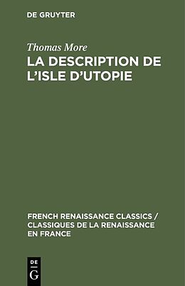 E-Book (pdf) La description de lisle dutopie von Thomas More