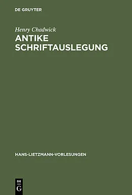 E-Book (pdf) Antike Schriftauslegung von Henry Chadwick
