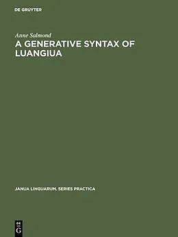 E-Book (pdf) A Generative Syntax of Luangiua von Anne Salmond