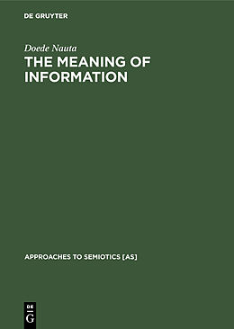 eBook (pdf) The Meaning of Information de Doede Nauta