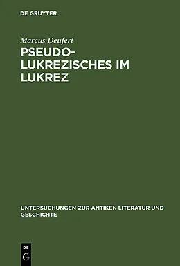 E-Book (pdf) Pseudo-Lukrezisches im Lukrez von Marcus Deufert