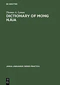 PDF Dictionary of Mong Njua von Thomas A. Lyman