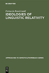 eBook (pdf) Ideologies of Linguistic Relativity de Ferruccio Rossi-Landi