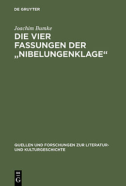 E-Book (pdf) Die vier Fassungen der Nibelungenklage von Joachim Bumke