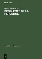 E-Book (pdf) Problèmes de la personne von 