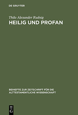 E-Book (pdf) Heilig und Profan von Thilo Alexander Rudnig
