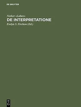 E-Book (pdf) De interpretatione von Notker