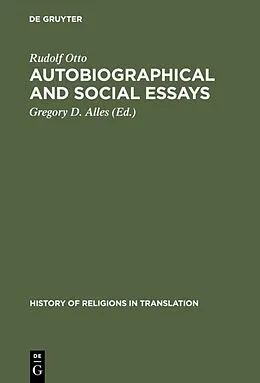 E-Book (pdf) Autobiographical and Social Essays von Rudolf Otto