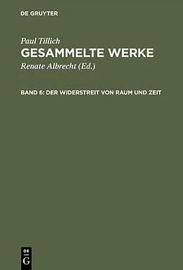 PDF Der Widerstreit von Raum und Zeit von Paul Tillich