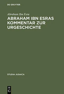 PDF Abraham ibn Esras Kommentar zur Urgeschichte von Abraham Ibn Esra