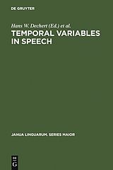 eBook (pdf) Temporal Variables in Speech de 