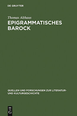 E-Book (pdf) Epigrammatisches Barock von Thomas Althaus