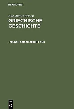 E-Book (pdf) Die Zeit vor den Perserkriegen von Karl Julius Beloch