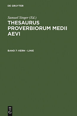 E-Book (pdf) Thesaurus proverbiorum medii aevi / Kern - Linie von 