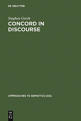 eBook (pdf) Concord in Discourse de Stephen Gersh