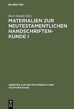 E-Book (pdf) Materialien zur neutestamentlichen Handschriftenkunde I von 