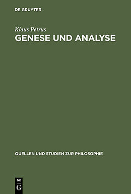E-Book (pdf) Genese und Analyse von Klaus Petrus