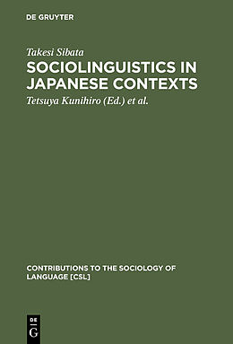 eBook (pdf) Sociolinguistics in Japanese Contexts de Takesi Sibata