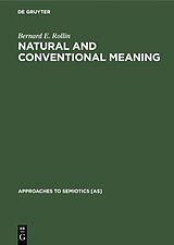 E-Book (pdf) Natural and Conventional Meaning von Bernard E. Rollin
