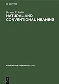 PDF Natural and Conventional Meaning von Bernard E. Rollin