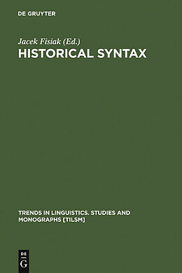 eBook (pdf) Historical Syntax de 