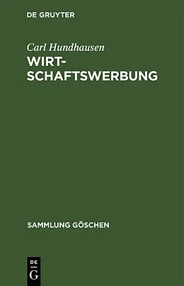 E-Book (pdf) Wirtschaftswerbung von Carl Hundhausen