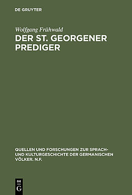 E-Book (pdf) Der St. Georgener Prediger von Wolfgang Frühwald