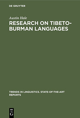 eBook (pdf) Research on Tibeto-Burman Languages de Austin Hale