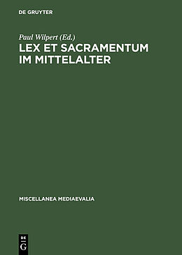 E-Book (pdf) Lex et Sacramentum im Mittelalter von 