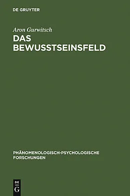 E-Book (pdf) Das Bewußtseinsfeld von Aron Gurwitsch