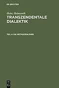 E-Book (pdf) Die Methodenlehre von Heinz Heimsoeth