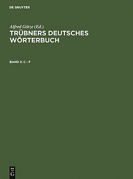 E-Book (pdf) Trübners Deutsches Wörterbuch / C  F von 