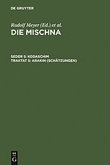 E-Book (pdf) Die Mischna. Kodaschim / Arakin (Schätzungen) von 
