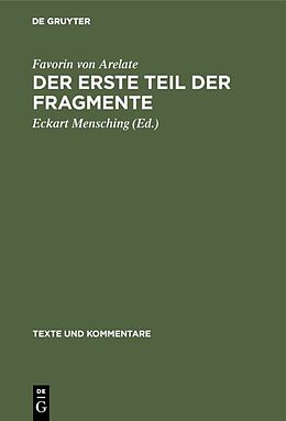 E-Book (pdf) Der erste Teil der Fragmente von Favorin von Arelate