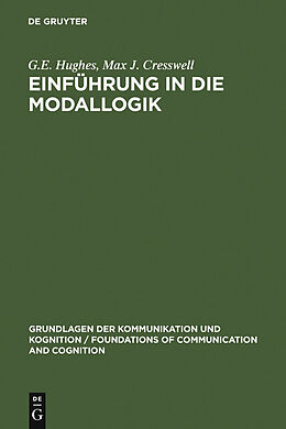 E-Book (pdf) Einführung in die Modallogik von G.E. Hughes, Max J. Cresswell