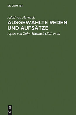 E-Book (pdf) Ausgewählte Reden und Aufsätze von Adolf von Harnack